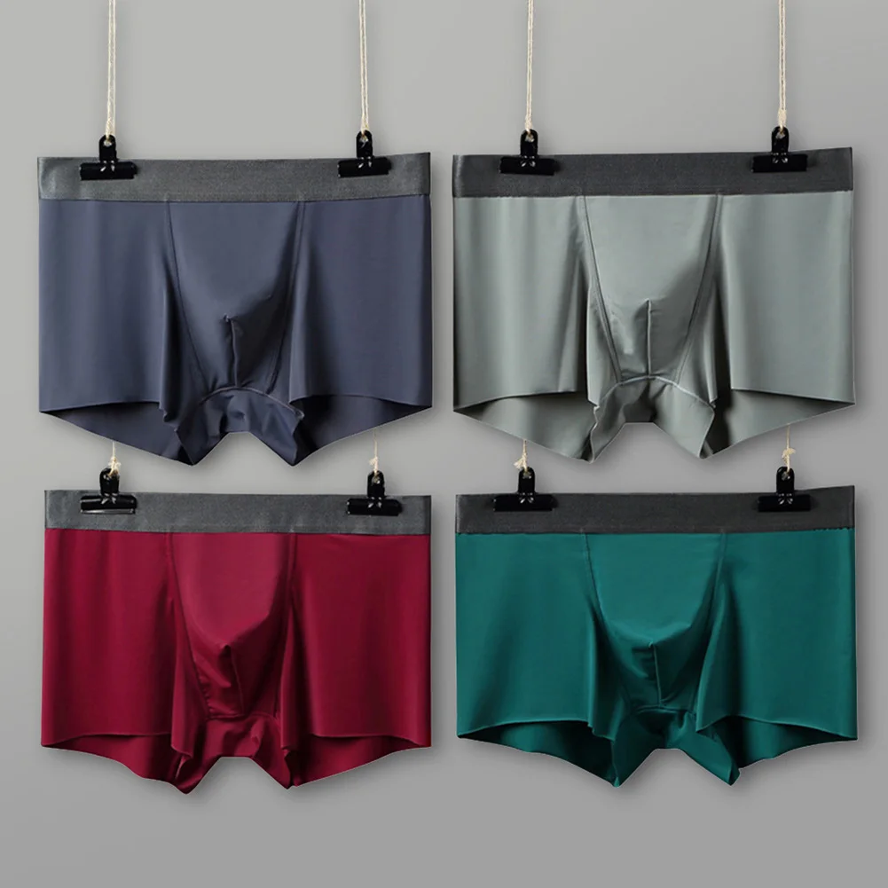 Новое модное мужское бесшовное нижнее белье боксеры шорты мужские сексуальные