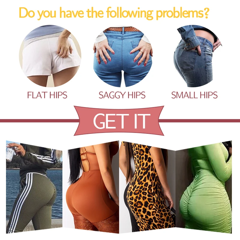 Женское корректирующее белье трусики с подкладом шорты для увеличения бедер