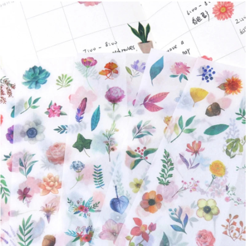 6 шт. декоративные наклейки креативный прозрачный ПВХ милый черно белый Кот