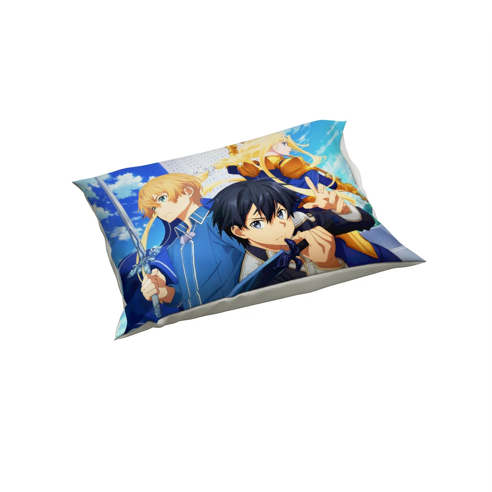 

Sword Art Online Duvet Cover Set Anime Kirigaya Kazuto Bedding Set King Size Adults Boys Bedroom Decor 3D Quilt Home Textile