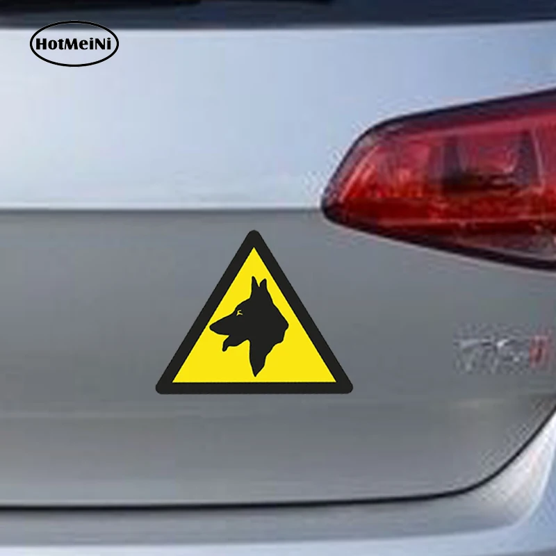 HotMeiNi 13x13 см автомобильный Стайлинг опасная собака предупреждающая Автомобильная