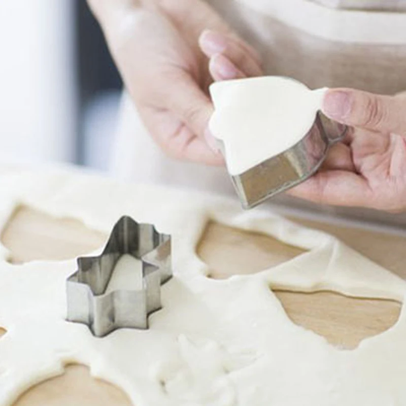 1 шт. Рождественский резак для печенья в форме снежинки большой пресс формы