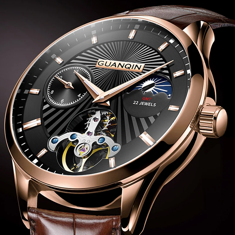 Montre luxe homme grande marque мужские наручные механические Автоматические деловые часы