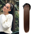 PAGEUP 30-дюймовый синтетический ворс термостойкий прямые волосы с конским хвостом искусственные волосы чип-в наращивание волос конский хвост парик