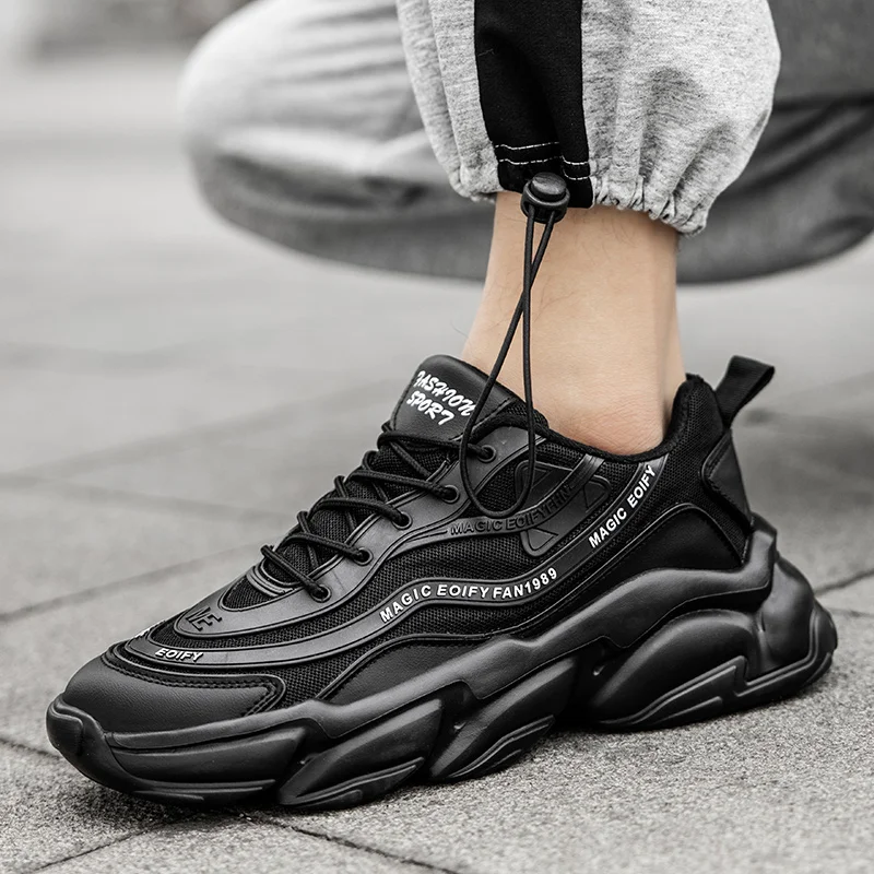 

Spring Men's Fashion Running shoes vintage Breathable Training Shoes Light Comfortable Platform Walking Training Gym Shoes