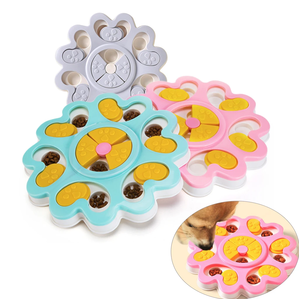 Dog Puzzle Toys Increase IQ Interactive Flower Slow Dispensing Feeding Pet Training Games Feeder For Small Medium Puppy | Дом и сад