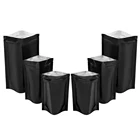 100 шт.лот глянцевая черная алюминиевая фольга, пакет с застежкой-молнией и защитой от запаха, термогерметичные пакеты на молнии, сушеный цветочный чай