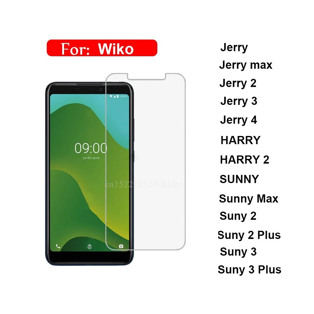 Закаленное стекло для Wiko Jerry 2 3 4 Гарри 2 Солнечный 2 3 PLUS, защитная пленка для экрана Wiko Jerry SUNNY max SUNNY2 3 PLUS