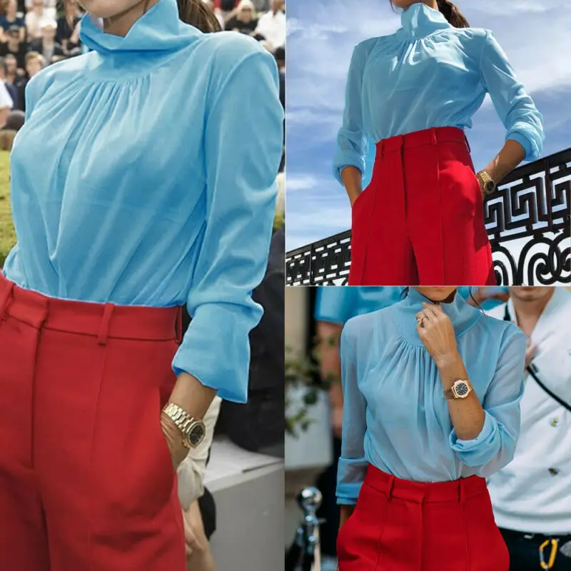 Женская прозрачная открытая футболка в сеточку с длинным рукавом и высоким