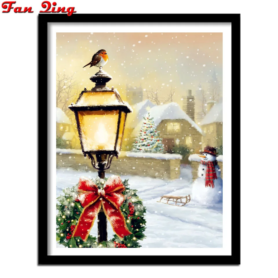 

Рождественская елка Снеговик Алмазная Вышивка Птицы полный квадратный вышивка крестиком 5D алмазная живопись мозаика Стразы искусство дом...