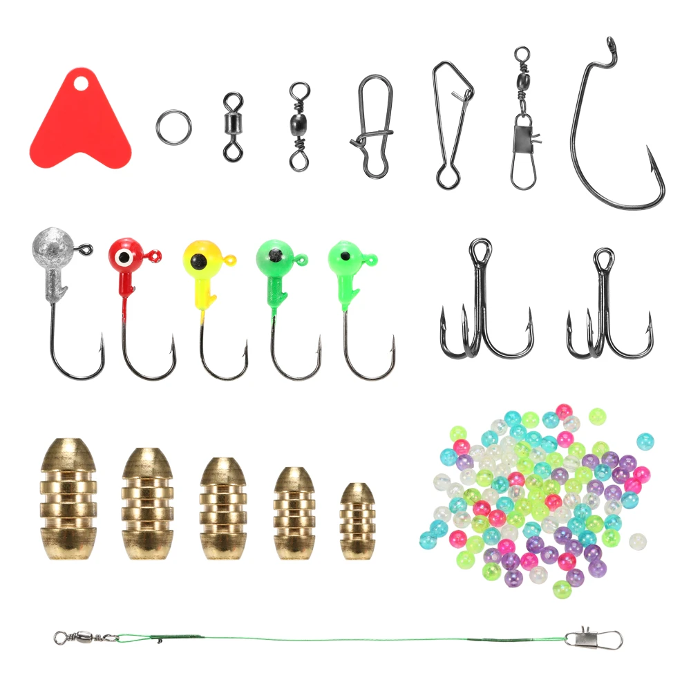 Набор рыболовных снастей 230 шт./лот анти спутывающиеся Вертлюги рыболовные