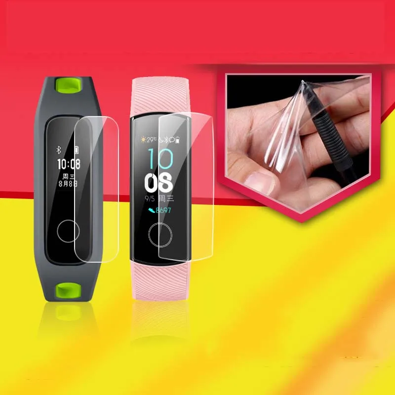 5 шт./лот, защитная пленка из мягкого ТПУ для huawei Honor Band 4, Защита экрана для Honor Band 3, 5, 4, Защитная пленка для бега