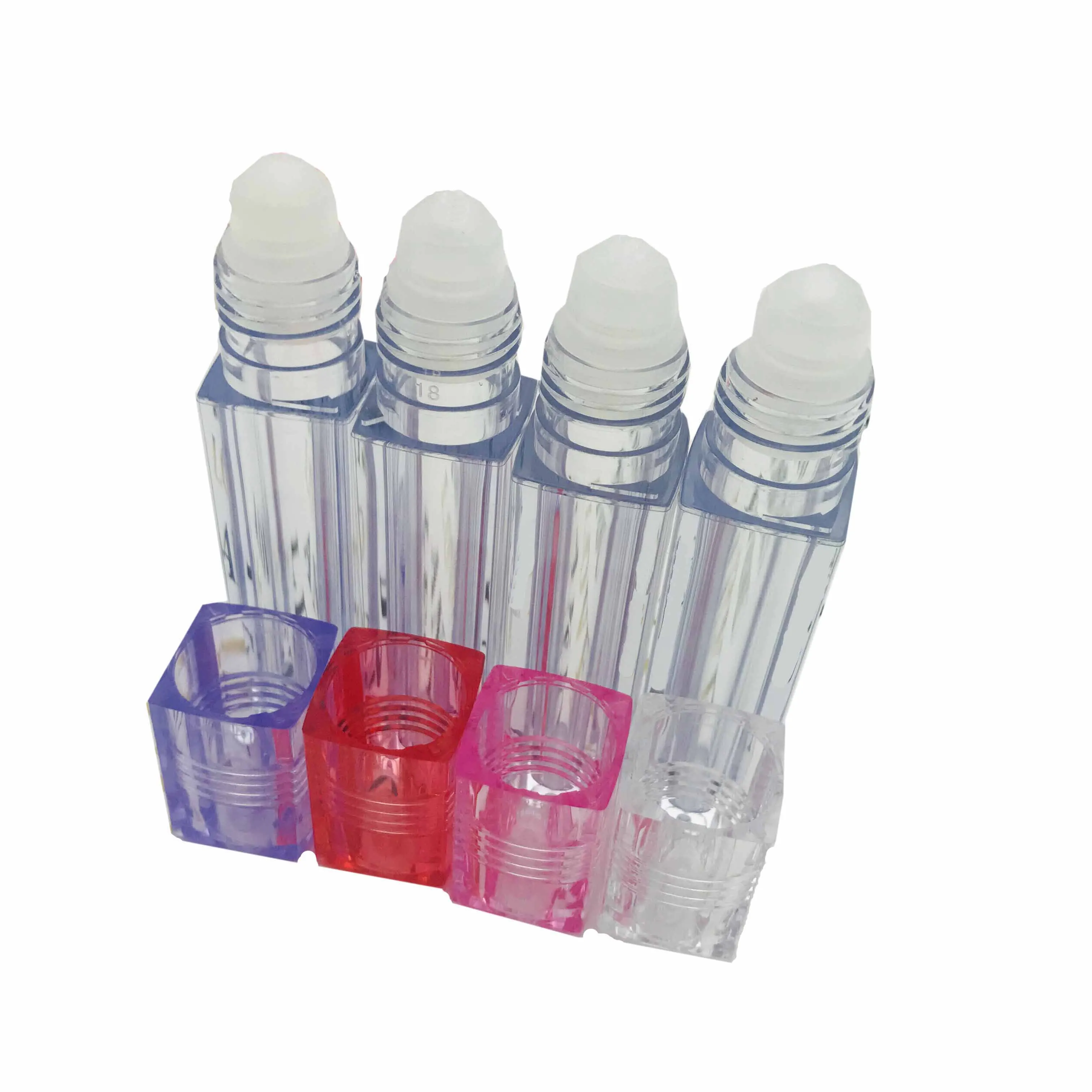 Квадратная фотография 6 мл пустая бутылка с роликом бутылки эфирным маслом