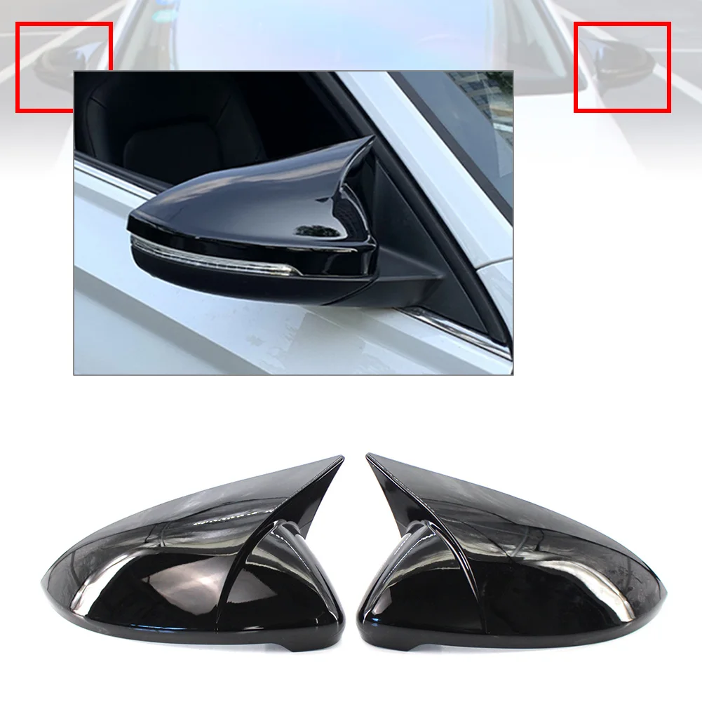 

Car Door Rearview Mirror Cap Molding Cover Trim For VW Golf GTI MK7 R E-Golf 2014 2015 2016 2017 2018 2019 2Pcs Gloss Black