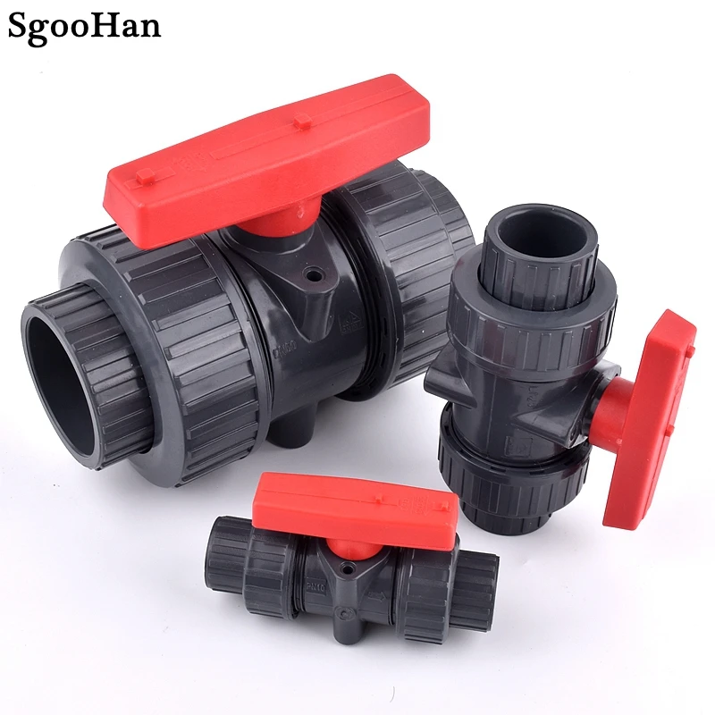 

I.D 20~110mm Thickened UPVC Ball Valve Aquarium Fish Tank Drainage Gate Valve Irrigation Adapter Industrial Water Pipe Fittings