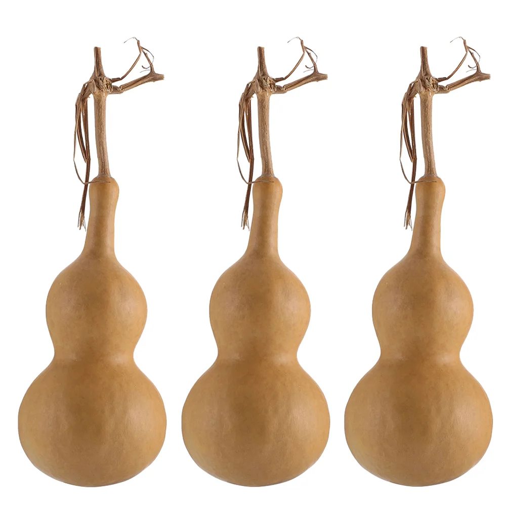 

3 Pcs Natural Gourd Shape Adornment Gourd Model Decor Practical Desktop Decor