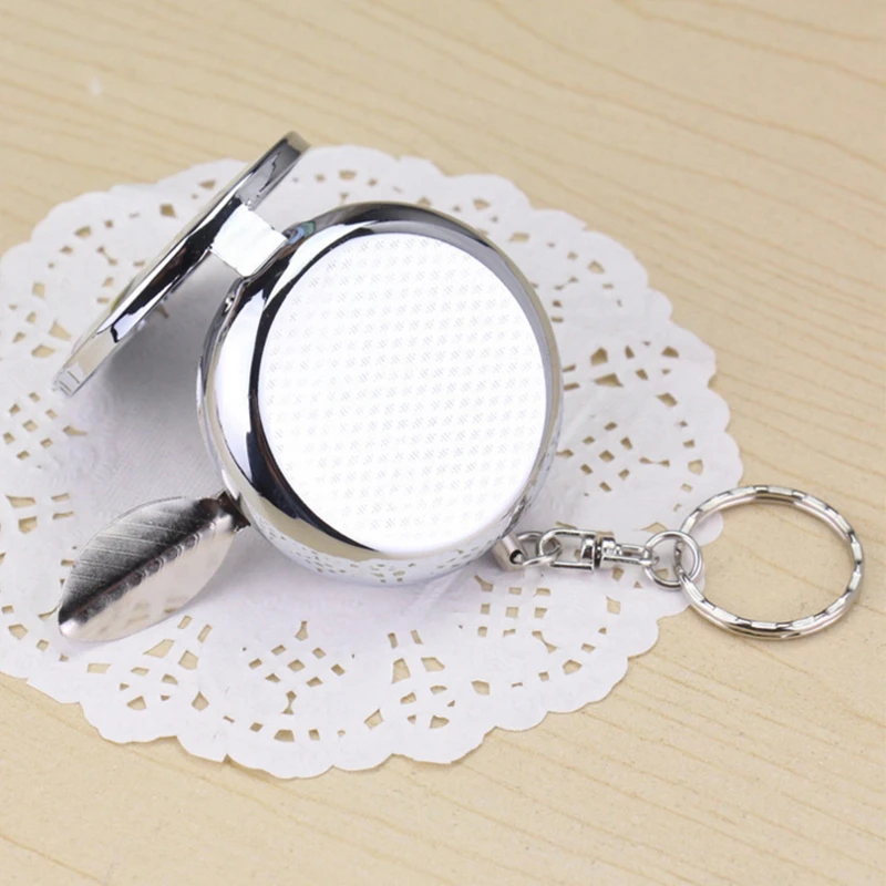 

Metal Portable Ashtray Round Mini Car Ashtray Pocket Ash Tray Holders with Cigarette Keychain Creativity Smoking Accessories