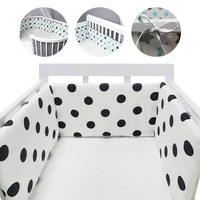 one piece baby bed bumper double faced detachable newborn crib around cot protector kids room decor prevent head from colliding