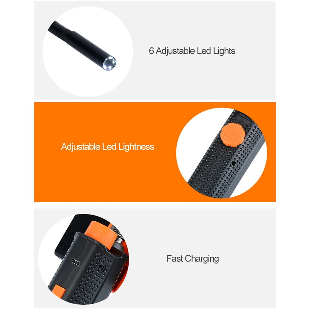 Профессиональный 4 3 дюйма высокой четкости Водонепроницаемый эндоскоп