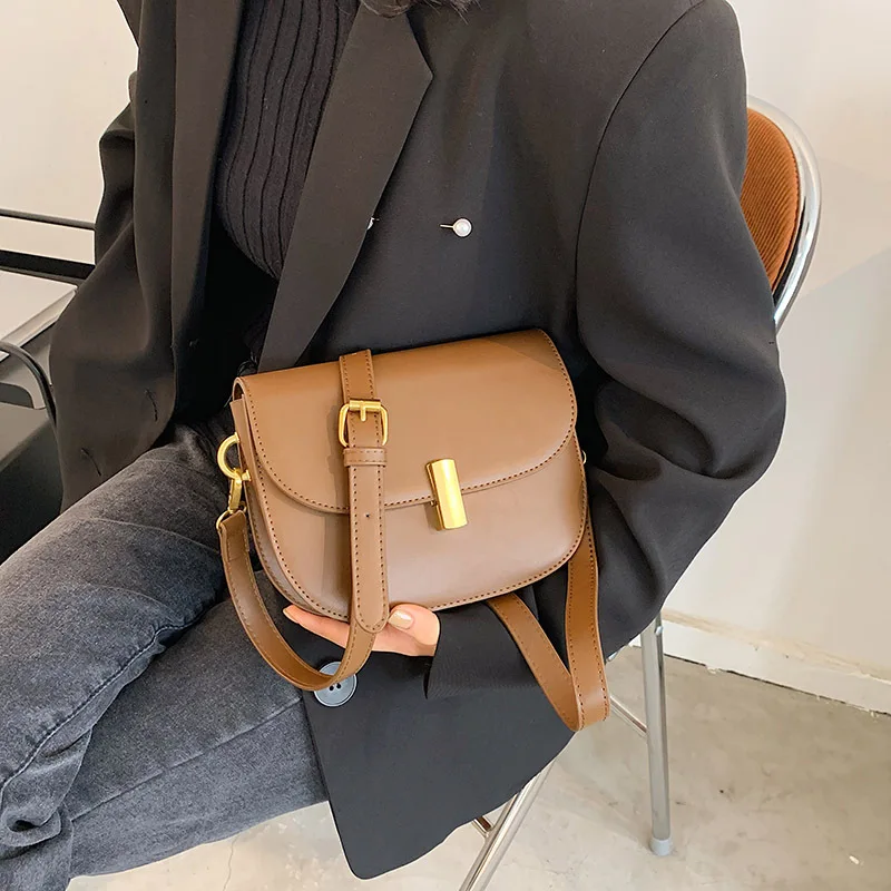 

Autumn And Winter Exotic Bag Female 2021 New Fashion All-Match One-Shoulder Cross-Body Saddle Bag