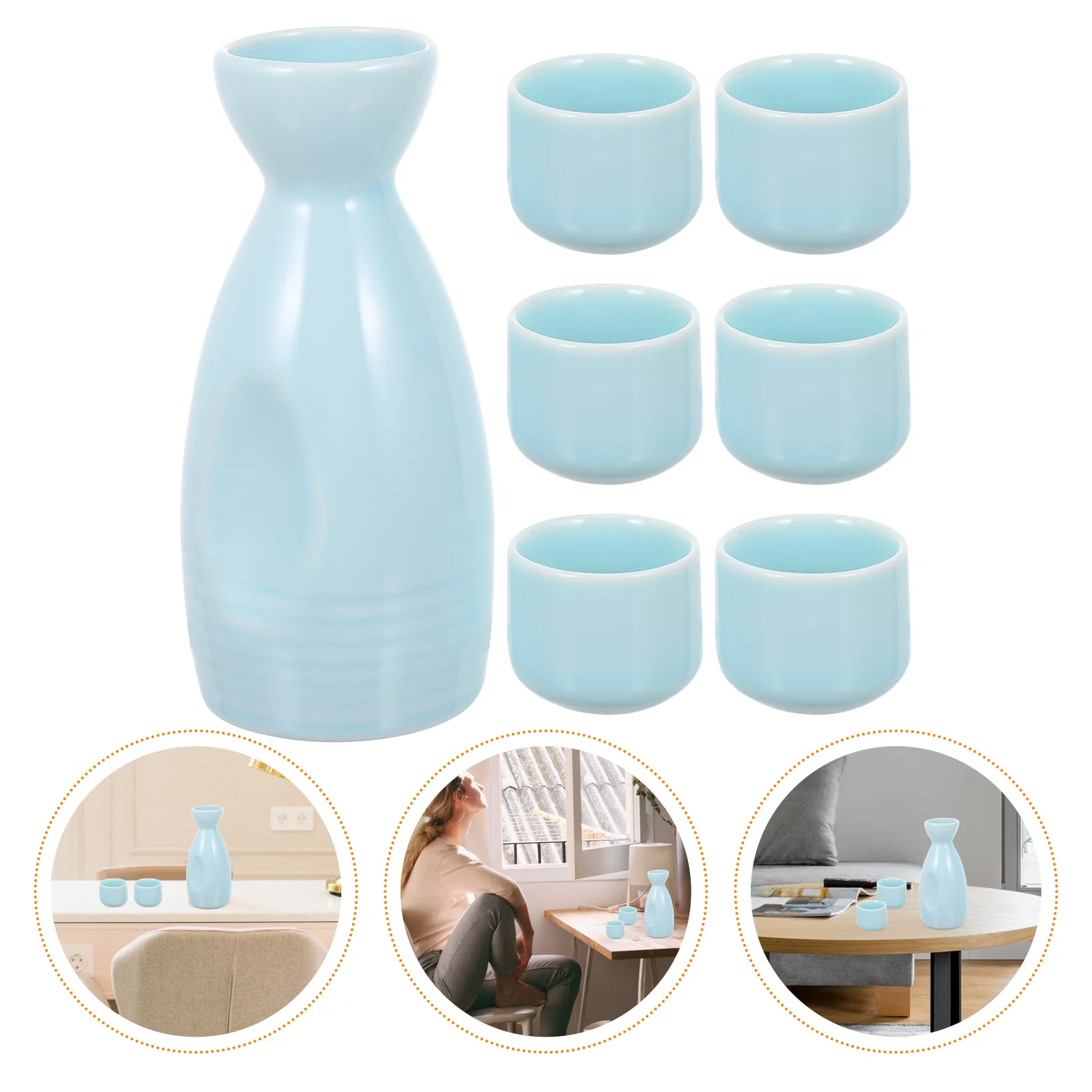 

Чашки для саке, 1 комплект, простые чашки для бутылок, Керамический Диспенсер Для Саке