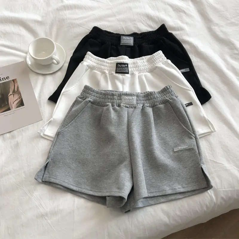 

Gray Sports Shorts Women's Loose Outer Wear 2021 Summer New Casual Wild Wide-leg Hot Pants Student Trend