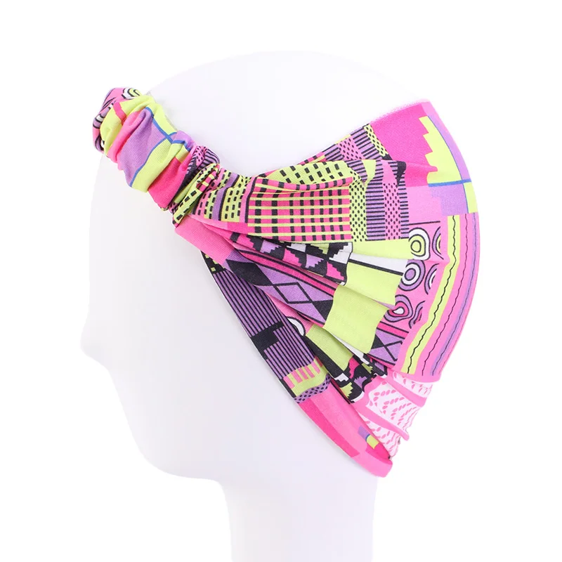

Cotton Headband for Women African Pattern Print Headwear Ladies Fashion Salon Makeup Hair Band Wrap Turban Hair Accessories