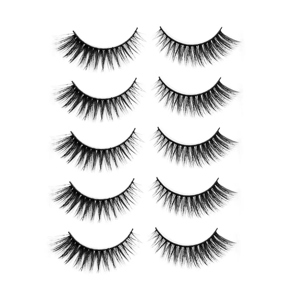 5 пар 3D норковые накладные ресницы натуральные/толстые длинные ресницы для глаз Wispy макияж инструменты для наращивания красоты