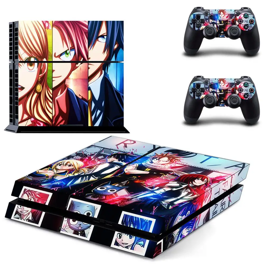 FAIRY TAIL PS4 наклейки виниловые кожа PS 4 стикер Play station Pegatinas для консоли playstation и 2