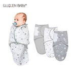 Спальный мешок для младенцев, мягкий, из органического 100% хлопка, регулируемый, для мальчиков и девочек 0-3 м, предметы для новорожденных