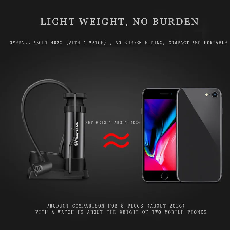 

Aluminium Alloy Bicycle Pump with Gauge Foot Pedal Portable Floor Air Inflator External Hose Fits Presta Schrader Bike Foot Pump