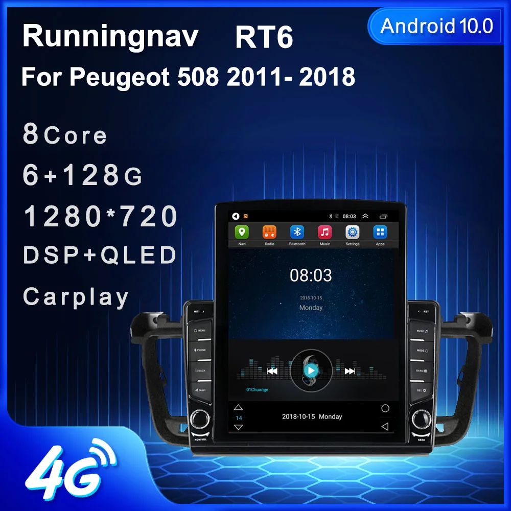 Автомобильное радио мультимедийный видеоплеер навигация GPS RDS 9 7 &quotAndroid 10 1 для