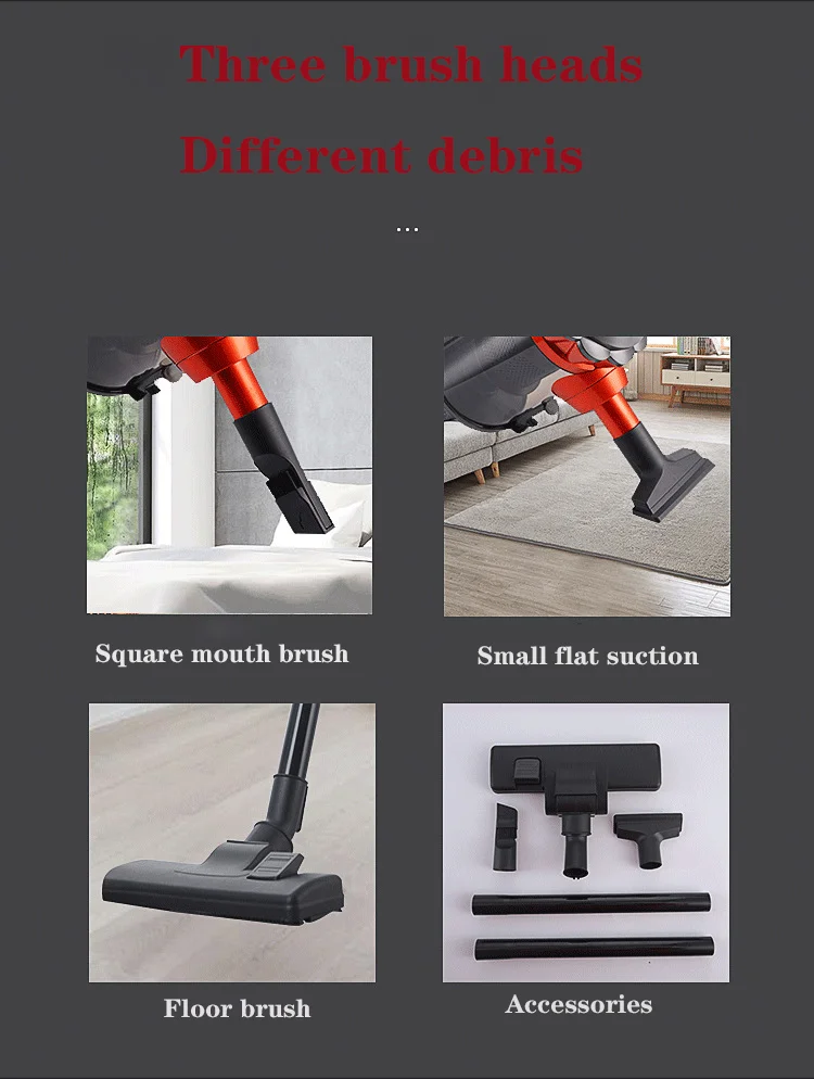 

New small household hand-held vacuum cleaner vacuum large suction bed dust removal