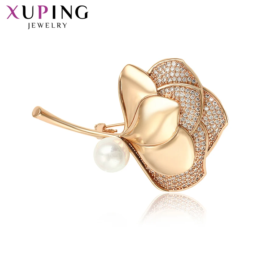 Xuping Броши с искусственным жемчугом для женщин модное ювелирное изделие всей