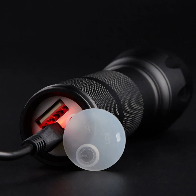 Светодиодный фонарик XM-L2 со встроенной батареей 18650 USB перезаряжаемый