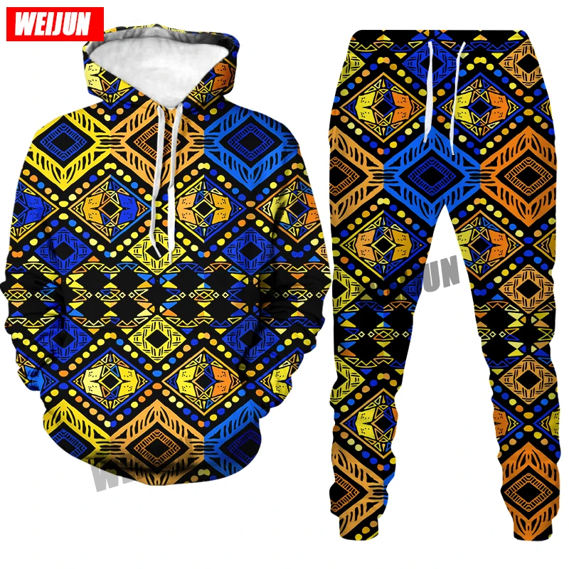 

Men's 3D printing hoodie latest geometric men's hooded sweater youth loose casual sportswear suit spring and autumn streetwear