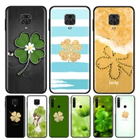 four leaf clover silicone cover for xiaomi redmi note 9 9a 9c 9s pro max 8t 8 7 6 5 pro 5a 4x 4 prime phone case