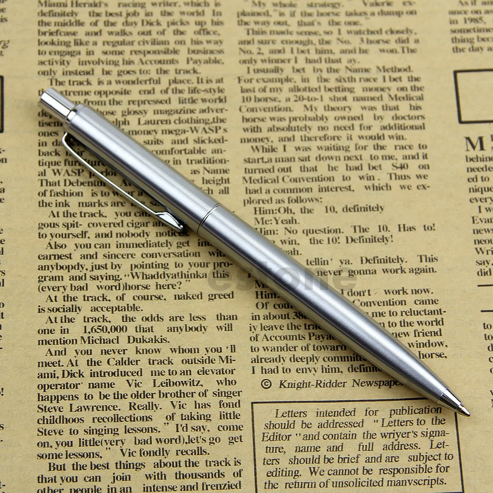 

NEW BAOER 37 stainless steel Push Ball Point Pen R66F