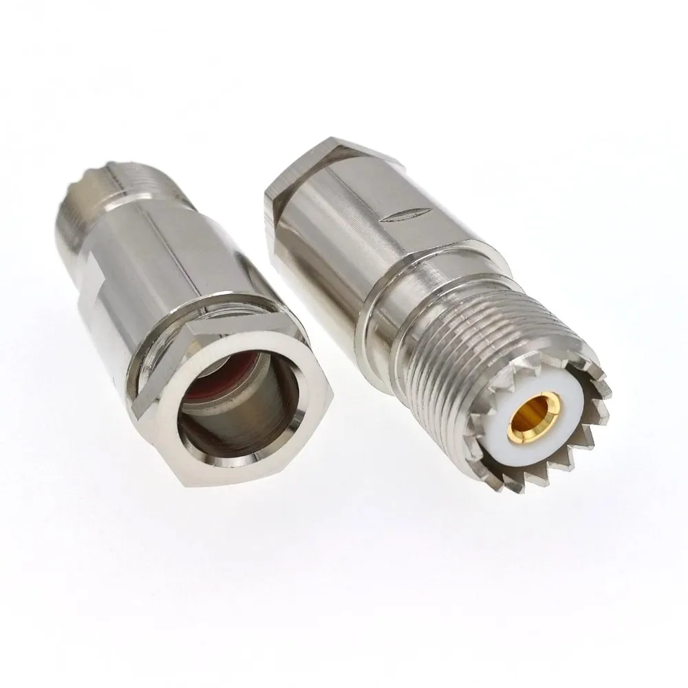 Гнездовой зажим SO239 UHF радиочастотный разъем для кабеля RG8 LMR400 RG165 7D FB|connector 10|connector