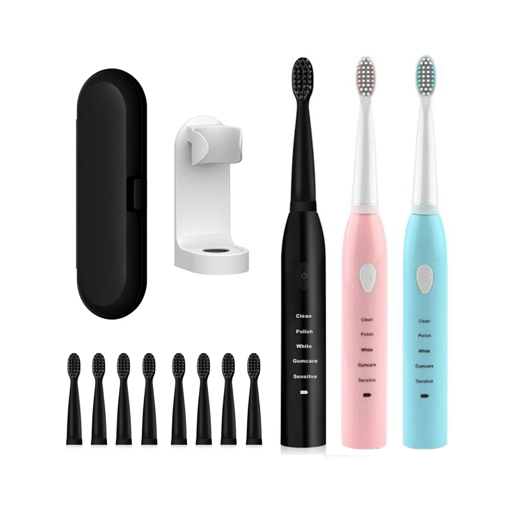 

Ultrasonic Sonic Electric Toothbrush Rechargeable Tooth Brushes Washable Electronic Whitening Teeth Brush Adult Timer Toothbrush