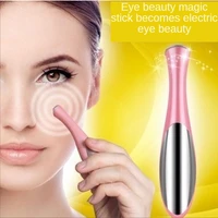 wholesale portable electric eye massage pen device dark circle facials vibration thin face magic stick anti bag pouch wrinkle 1p