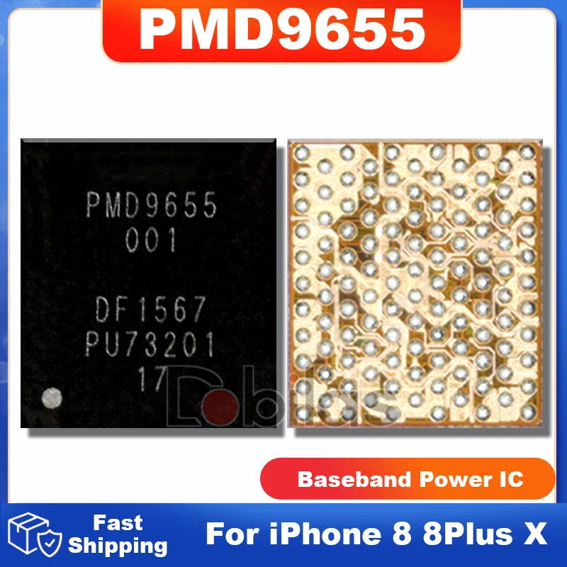 

20Pcs PMD9655 For iPhone 8 8Plus X Baseband Power IC U_PMIC_E BGA PMIC Power Supply IC Chip Integrated Circuits Chipset