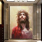 Настенная Картина на холсте с изображением Иисуса