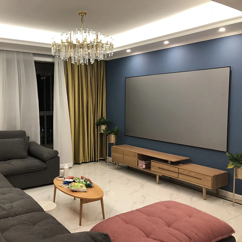 Экран для аккумулятора 150 дюйма с фиксированным корпусом и ультратонкой рамкой |