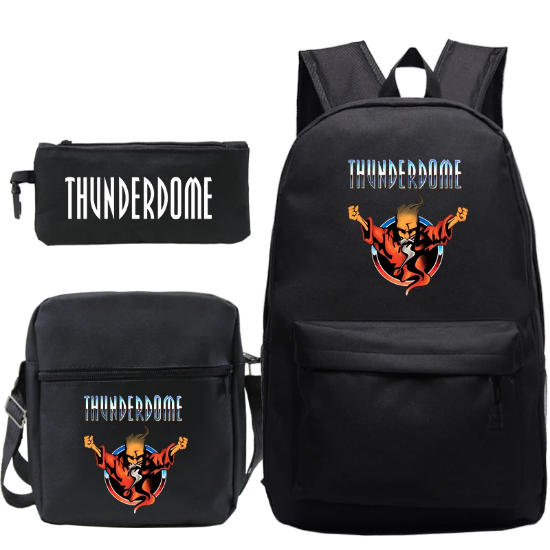 

Thunderdome Backpack Pencil Case Shoulder Bag Boys Girls Casual Bag Travel Mochila Daily Bookbag for Teenagers 3Pcs/Set backpack