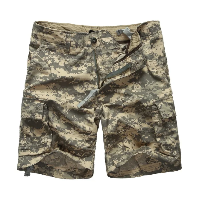 ACU Digital Camo Мужские армейские военные камуфляжные шорты Карго, повседневные рабочие шорты с несколькими карманами, талия от 30 до 42 дюймов - Цвет: ACU Digital Camo