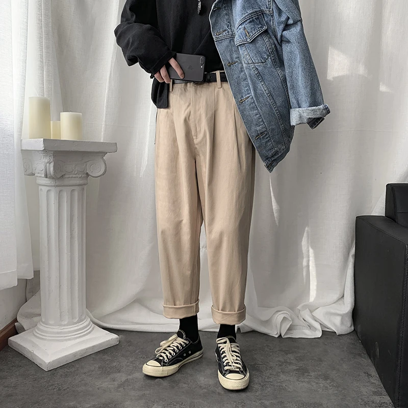 2019 осень и зима новые молодежные Популярные студенческие прямые брюки