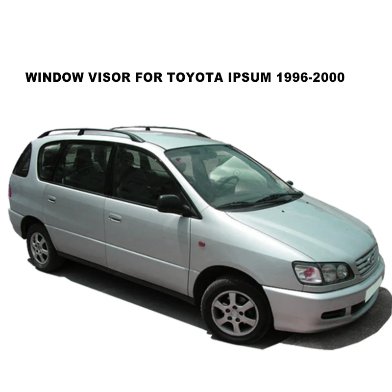 

Side Window Deflector For Toyota Ipsum 1996 1997 1998 1999 2000 Acrylic Black Window Shield Sun Rain Deflector Guards SUNZ