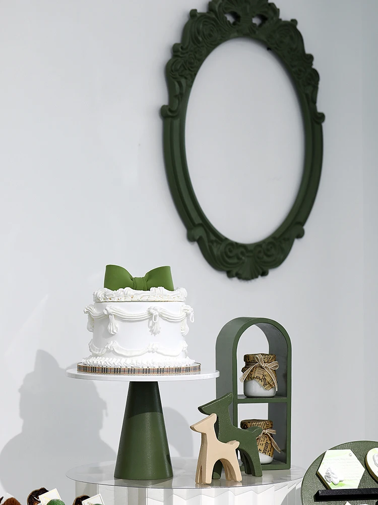 Металлические стойки для тортов Matta Green Cake Stands, подносы для кексов, декор для дома на столе для десертов, 2-х ярусные стойки для фотооборудования.