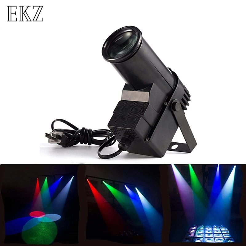 

10W Mini Dmx512 Stage Light RGBW Disco Lyre Beam Led Pinspot Light For Dj Party KTV Mirror Ball Spotlights